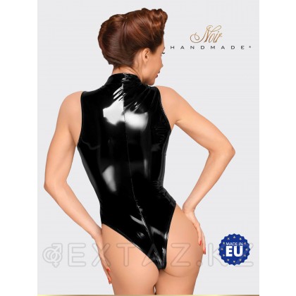 Noir Handmade PVC body - эротическое виниловое боди с длинной молнией, S (чёрный) от sex shop Extaz фото 4