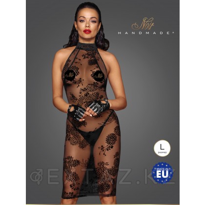 Noir Handmade Midi tulle dress - эротическое мини платье из тюля с высшивкой, L (чёрный) от sex shop Extaz