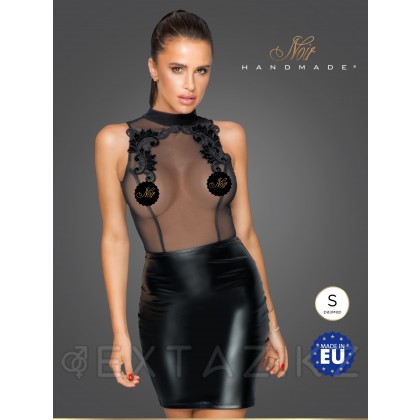 Noir Handmade - Захватывающее дух платье с тонкой вышивкой, S (черный) от sex shop Extaz