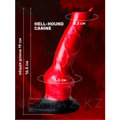 Creature Cocks Hell-Hound Canine Silicone Dildo - фантазийный фаллоимитатор, 19х6.6 см от sex shop Extaz фото 4
