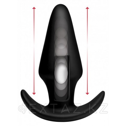 XR Brands Kinetic Thumping 7X Large Anal Plug - анальная пробка с вибрацией, 13.3х5 см от sex shop Extaz