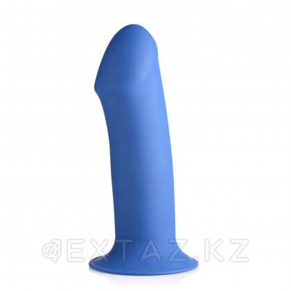 Squeeze-It Thick Phallic Dildo - гибкий пластичный фаллоимтатор, 17.5х5 см (синий) от sex shop Extaz