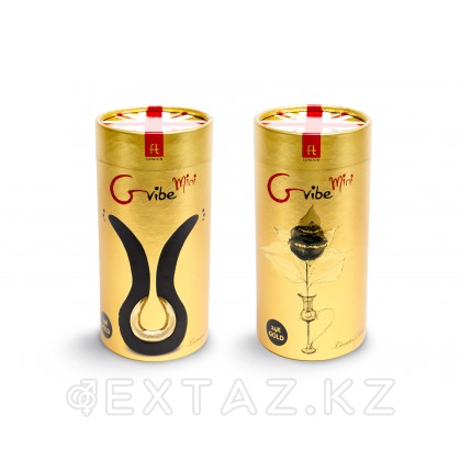 Красивый вибратор Gvibe Mini Gold, с покрытием золотом - Gvibe (FT London). Ограниченная серия! Черный от sex shop Extaz фото 2