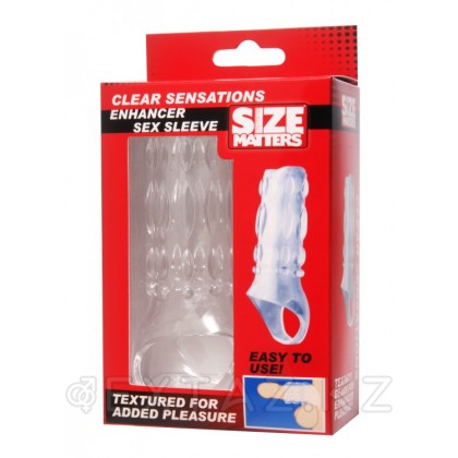 Насадка Clear Sensations, 11,5 см - Size Matters Прозрачный от sex shop Extaz фото 2
