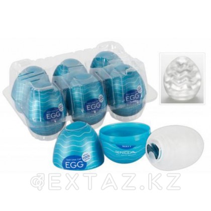 Cтимулятор Tenga Egg Cool Edition, 7 см Голубой от sex shop Extaz фото 4