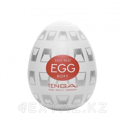 Tenga Easy Beat Egg Boxy Яйцо-мастурбатор, 6х5 см Белый от sex shop Extaz