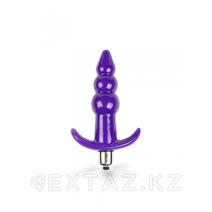 Браззерс - анатомическая анальная пробка с вибрацией, 10.2х2.5 см Фиолетовый от sex shop Extaz