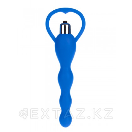 Браззерс - Анальная елочка с вибрацией, 14х3.5 см Синий от sex shop Extaz