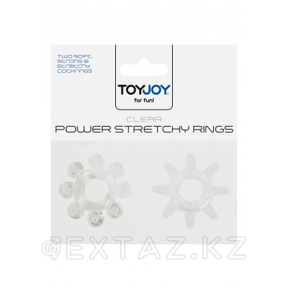 Набор эрекционных колец на член Power Stretchy Toy Joy (2 шт) Прозрачный от sex shop Extaz фото 2