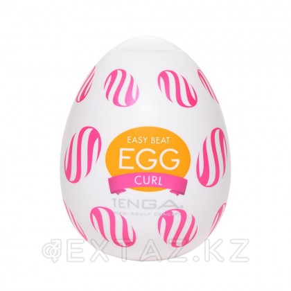 Tenga Wonder Curl - Мастурбатор-яйцо из новой коллекции, 6.1х4.9 см Белый от sex shop Extaz