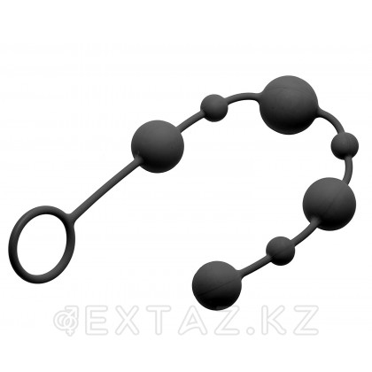 Анальные шарики Linger Graduated Anal Beads, 35 см - GreyGasms Черный от sex shop Extaz
