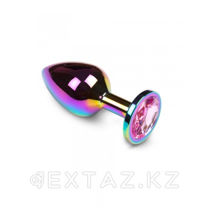 Пикантные штучки - анальная пробка с кристаллом, 7х3 см Розовый от sex shop Extaz