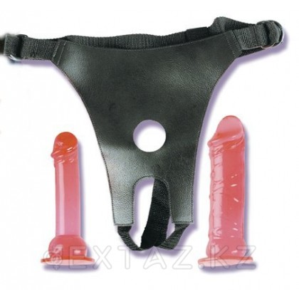 Страпон Crotchless strap on Harness Розовый от sex shop Extaz