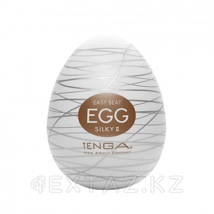 Tenga Easy Beat Egg Silky II Яйцо-мастурбатор, 6х5 см Белый от sex shop Extaz