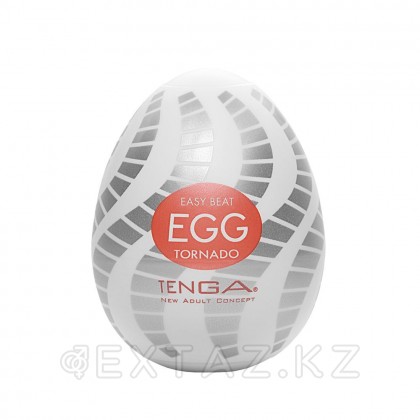 Tenga Easy Beat Egg Tornado Яйцо-мастурбатор, 6х5 см Белый от sex shop Extaz