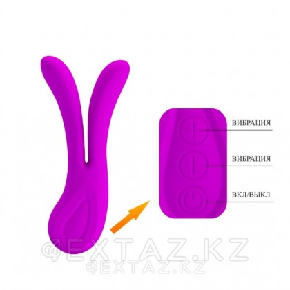 Анатомический вибромассажёр для пар Ulysses (16.5 Х 2.8 cm) от sex shop Extaz фото 4
