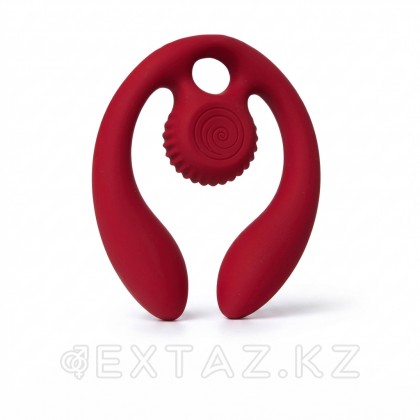 Стимулятор для пар SVibe Snail GIZI DUO бордовый от sex shop Extaz