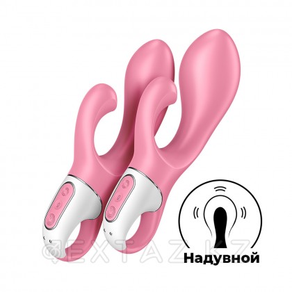 Вибратор-кролик Air pump bunny 2 Satisfyer розовый от sex shop Extaz