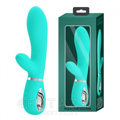 Вибратор-кролик Thomas Super Soft (20 см) бирюзовый от sex shop Extaz фото 2