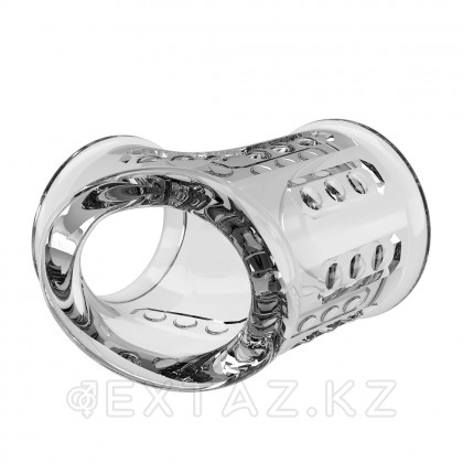 Насадка на пенис и мошонку Pretty love, прозрачная от sex shop Extaz фото 4