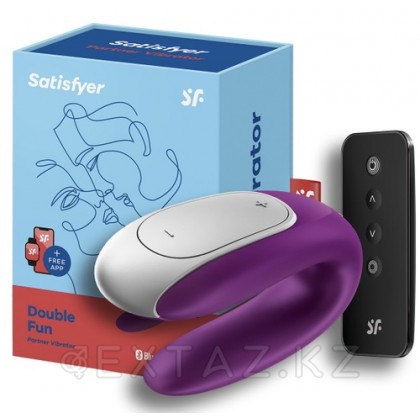 Смарт вибратор для пар Satisfyer Double Fun violet от sex shop Extaz фото 4