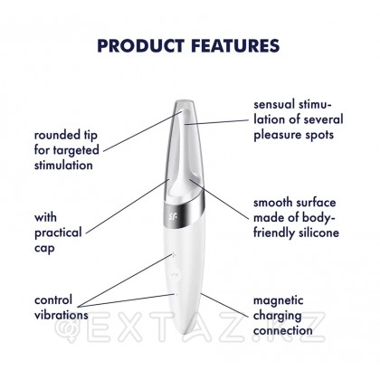 Мини-вибратор для точечной стимуляции Satisfyer Twirling Delight white от sex shop Extaz фото 2