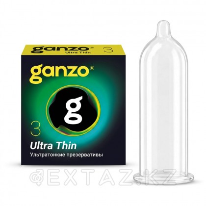 Презервативы ультратонкие Ganzo Ultra Thin Black Edition, 3 шт. от sex shop Extaz