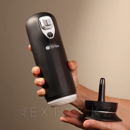 Мастурбатор SVibe Ikon JET 3-в-1: вибрация, подогрев, имитация фрикций от sex shop Extaz фото 10