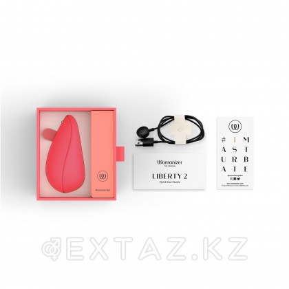 Бесконтактный клиторальный стимулятор Womanizer Liberty 2 розовый от sex shop Extaz фото 2