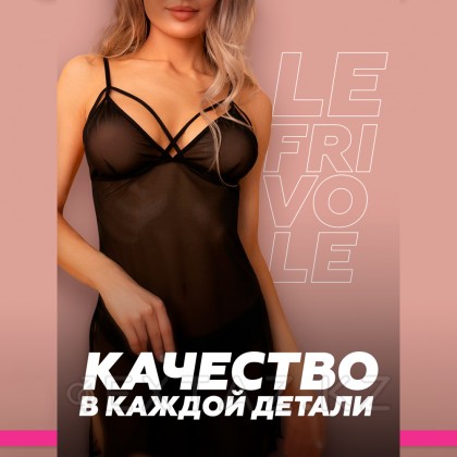 Прозрачная сорочка с разрезами на бедрах Base, S/M от sex shop Extaz фото 5
