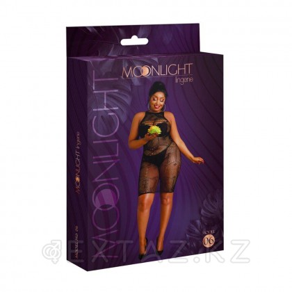 Сексуальное платье-сетка от Moonlight модель № 06 черное (plus size) от sex shop Extaz фото 5