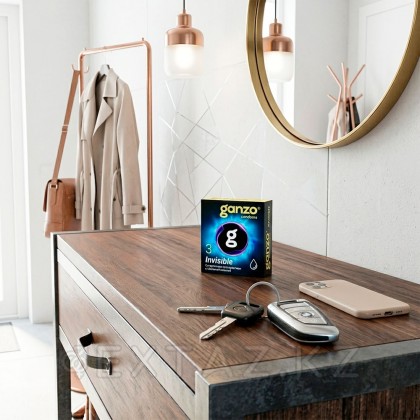 Презервативы GANZO Invisible, гладкие, супертонкие, с доп. смазкой, 3 шт от sex shop Extaz фото 4