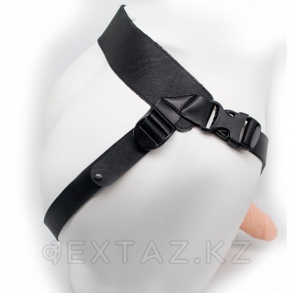 Фаллоимитатор поясной пустотелый с бандажом (19 см.) от sex shop Extaz фото 5