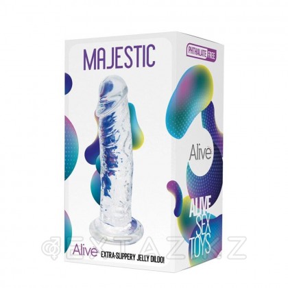 Фаллоимитатор Majestic прозрачный от Alive (14,7*3,7 см.) от sex shop Extaz фото 2