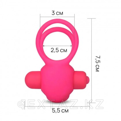 Эрекционное виброкольцо Power DUO clit cockring, розовый от sex shop Extaz фото 6