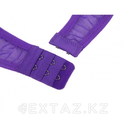 Комплект белья лиловый: бра, стринги и пояс с ремешками (размер M-L) от sex shop Extaz фото 5