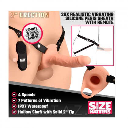 Фаллопротез с вибрацией Size Matters 2