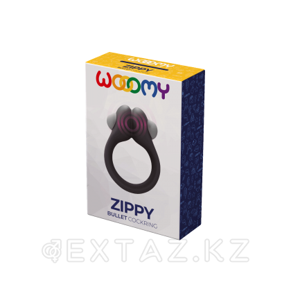 Эрекционное кольцо с вибрацией Zippy от WOOOMY (6 *3 см.) от sex shop Extaz фото 4