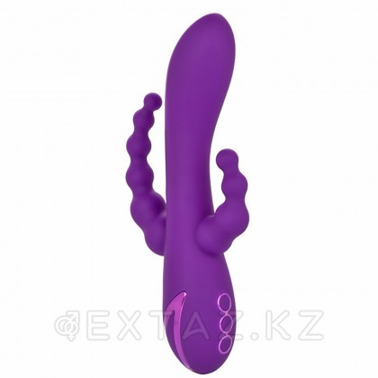 Вибромассажер с тройной стимуляцией CalExotics California Dreaming Long Beach Bootylicious (11.5 см х 3.25 см) от sex shop Extaz