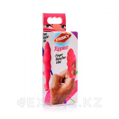 Насадка на палец Finger Bang-her Vibe от Frisky, 8.8 см, розовый от sex shop Extaz фото 3