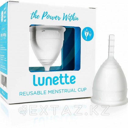 Менструальная чаша Lunette размер 1, прозрачная от sex shop Extaz фото 2