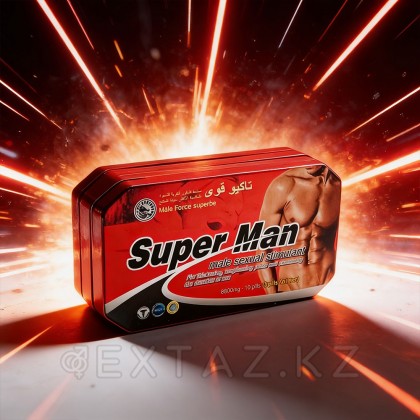 Возбуждающее средство для мужчин Super Man c витамином - (10 + 10) от sex shop Extaz фото 3
