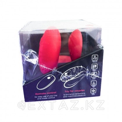 Вибратор для пар TWIN+ с управлением через приложение от Amovibe красный от sex shop Extaz фото 2