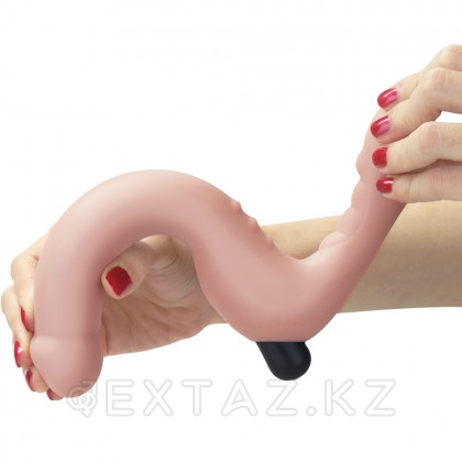 Безремневой страпон с вибрацией и пультом ДУ IJOY от Lovetoy (20 см) от sex shop Extaz фото 8