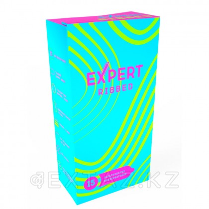 Презервативы EXPERT Ribbed, ребристые, 15 шт от sex shop Extaz фото 2