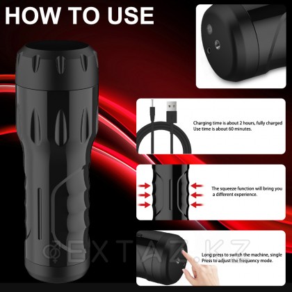 Реалистичный мастурбатор в тубе Toni с вибрацией от sex shop Extaz фото 5