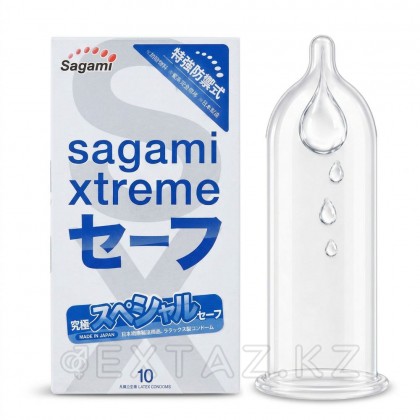 Презервативы SAGAMI Xtreme Ultrasafe 10шт. латексные с двойным количеством смазки от sex shop Extaz