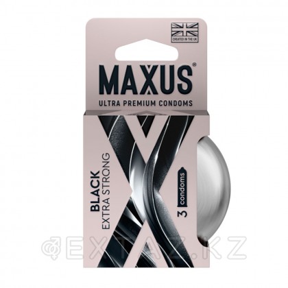 Презервативы MAXUS Extra Strong, утолщенные, черные, 3 шт от sex shop Extaz