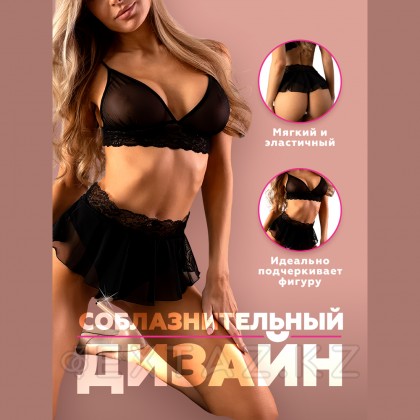 Игривые трусики с доступом и короткой юбочкой Easy to love, L/XL, 46-48 от sex shop Extaz фото 4