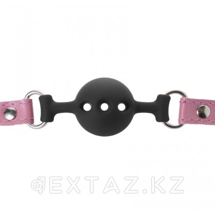 Кляп 3.8 см с розовыми ремнями от sex shop Extaz фото 3